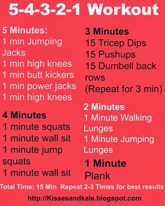 the 5 minute workout plan for women is shown in red and black, with text that reads