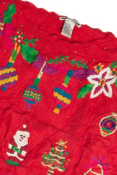 This is a vintage ugly Christmas sweater! That means: 1. We only have one — so you can’t choose a different size or quantity. 2. The size listed on the original tag may not be an accurate indication of the fit. The chest / bust size and length measurements are the most accurate way to estimate the fit. Recycled Items, Vintage Apparel, Ugly Christmas, Christmas Sweater, Vintage Christmas, Being Ugly, Christmas Sweaters, The Original, Vintage Outfits