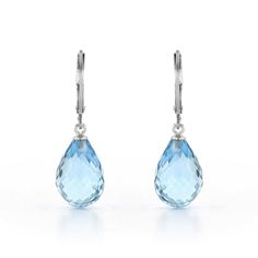 Blue Tear Drop Topaz Sterling Silver Earrings 22ct Water Drop Earrings, Thread Earrings, Mob Dresses, Blue Topaz Earrings, Topaz Earrings, Earrings Blue, Water Drop, Tear Drop, Teardrop Earrings