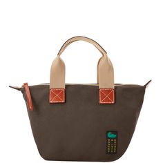 Summer in Style  Lightweight 100% Italian cotton canvas and chic Italian leather accents mean this style is ready for every summer adventure. Crossbody Satchel, Satchel Tote, Leather Accents, Dooney And Bourke, Dooney & Bourke, Everyday Bag, Brown Fashion, Printed Leather, Dooney Bourke