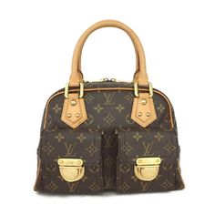 Louis Vuitton Manhattan PM Handbag  Condition: Excellent Pre-owned Condition.  Clean interior with minor signs of wear.  Hardware is clean with minimal signs of wear.  Canvas is in very good condition with minimal signs of wear.  Please see pics for exact condition.  All our pre-owned bags are professionally cleaned and checked for functionality before being offered for sale. Comes with free Louis Vuitton Dust Bag  Color:  Monogram/Brown Serial number/Date Code: TH0096 Measurements (approximate) Satchel Bags With Branded Hardware And Monogram Canvas, Classic Monogram Canvas Bag With Branded Hardware, Formal Monogram Canvas Satchel With Removable Pouch, Double Handle Monogram Canvas Satchel With Removable Pouch, Formal Monogram Canvas Bags With Branded Hardware, Formal Bags With Branded Hardware And Monogram Canvas, Handheld Monogram Canvas Shoulder Bag With Top Carry Handle, Monogram Canvas Satchel With Branded Hardware, Vintage Coated Canvas Satchel With Gold-tone Hardware