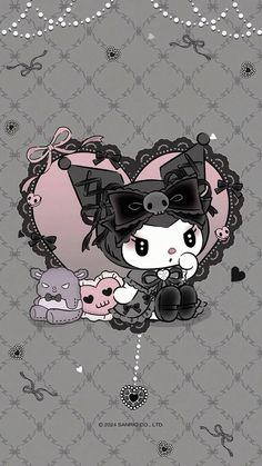 Cute Black Wallpapers Aesthetic, Hello Kitty Book, Pink Wallpaper Hello Kitty, Walpaper Hello Kitty, Whatsapp Wallpaper Cute, My Melody Wallpaper, Hello Kitty Aesthetic, Iphone Wallpaper Kawaii