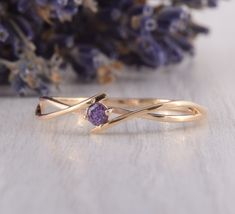 14k yellow gold celtic style amethyst promise ring for her, Unique womens small & dainty promise ring, Womens amethyst gold ring WE OFFER UNLIMITED PERIOD INSTALLMENTS PLAN This is a beautiful, stunning, feminine ring that works well for all occasions, styles, and ages. You will love it! Ring information: Stone: Amethyst Approximate size: 2.5mm Metal type: Gold Metal stamp: 14k gold Installment Payments We offer installment payments for an unlimited period for absolutely all products from ou Gold Amethyst Promise Ring, Gold Amethyst Ring With Accent Stones For Promise, Elegant Gold Amethyst Promise Ring, 14k Gold Amethyst Promise Ring, Unique Amethyst Gemstone Ring For Promise, Ruby Ring Designs, Plain Gold Wedding Bands, Cute Promise Rings, Fantasy Ring