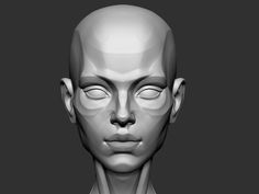 the head and shoulders of an adult male in white strong 3d printable renderer