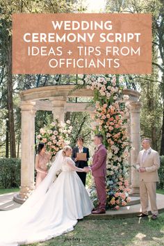 wedding ceremony script ideas and tips from officiants by the bride's parents