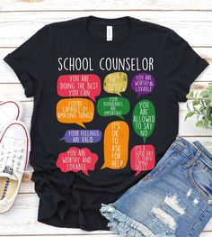 School Counselor Shirt,Mental Health Shirt,Elementary Counselor Shirt,100th Day Of School Shirt,School Psychologist Shirt,Coping Skills Tee(F21-354) ------------------------------------------------------- A B O U T - T H I S - T S H I R T ------------------------------------------------------- School Counselor Shirt,Mental Health Shirt,Elementary Counselor Shirt,100th Day Of School Shirt,School Psychologist Shirt,Coping Skills Tee   Available in size : XS, S, M, L, XL, 2XL, 3XL Available in colo School Counselor Tshirt, High School Counselor Outfits, School Counselor Shirt Ideas, Counselor Tshirt Ideas, Counselor Outfits Women, School Counselor Outfits, Counselor Shirts, School Counselor Shirt