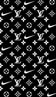 black and white louis vuitton wallpaper