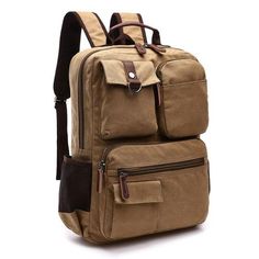 Large Canvas Laptop Backpack - More than a backpack Lace Backpack, Wax Canvas, Knapsack Bag, Travel Rucksack, Backpack For Teens, College Backpack, Laptop Rucksack, Computer Bag, Boys Backpacks