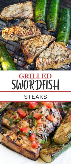 Swordfish on the grill. Swordfish Steak Recipe, Grilled Tuna Steaks Recipes, Steaks On The Grill, Cooking The Perfect Steak