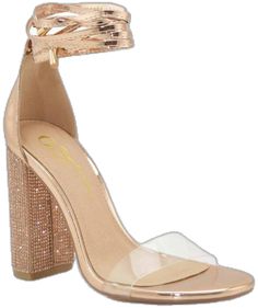 Rose Gold Open Toe Heels With 4-inch Heel, Glamorous Rose Gold Heels For Summer, Glamorous Rose Gold Heels For Night Out, Chic Rose Gold High Heels, Chic Rose Gold Round Toe Heels, Rose Gold Heels For Summer Night Out, Summer Rose Gold Heels For Night Out, Glamorous Rose Gold Heels With Round Toe, Chic Rose Gold High Heel Sandals