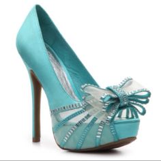 Tiffany Blue Wedding Shoes, Blue Wedding Shoes, Prom Heels, Blue Pumps, Blue Heels, April 25, Crazy Shoes, Shoe Obsession