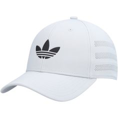 Sport a sustainable and classic accessory with this Beacon 5.0 hat by adidas Originals. Crafted from recycled materials, this cap features a snap closure that customizes to your liking and breathable perforated panels. A classic adidas Originals logo on the front panels is the perfect finish. Adidas Originals Logo, Classic Adidas, Crafts From Recycled Materials, Adidas Originals Mens, Adjustable Hat, Snapback Hat, Snapback Hats, Recycled Materials, Adidas Men