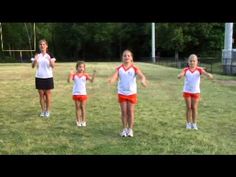 Cheer Chants For Kids, Youth Cheer Chants, Cheerleading Motions, Cheer Warm Ups, Cheer Videos, Cheerleading Chants, Kids Cheerleading