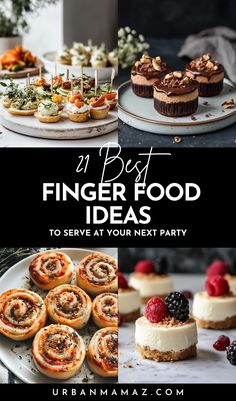 Finger Food Ideas to Serve at Your Next Party Easy Appetizers For A Big Party, Pick Up Party Food, Easy Work Snacks Parties, Easy Delicious Finger Foods, Good Party Food Ideas, Simple Bridal Shower Finger Foods, Easy Friends Giving Food, Party Food For Birthday, Birthday Finger Food Table Ideas