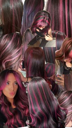 Bright Pink Hair, Hair Dye Tips, Cute Hair Colors, Hair Inspiration Long, Hair Color Streaks, Hairstyles For Layered Hair, Hair Tips Video