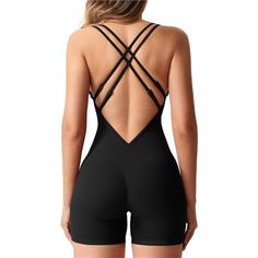 *Sexy Bodysuits Comfortable Material: Adjustable Shoulder Strap, Our Scrunch Butt Form Fitting Romper Is Made Of High-Quality Knit Ribbed Fabric, Stretchy, And Skin-Friendly. Amazing Compression To Snatch The Body. *Scrunch Butt Fitting Romper: Women Body Shaper Bodysuits With Removable Pads And Built In Sports Bra. Open Back Sexy Shaper Workout Jumpsuits. *Shapewear Bodysuits Seamless Designscrunch Butt Design For Enhancing Your Body's Natural Sexy Shape. All The Jumpsuits Designs Give You Maxi Seamless Black Bodysuit For Night Out, Black Jumpsuits With Built-in Bra And High Stretch, Black Seamless Bodysuit For Night Out, Black Backless Bodysuit For Gym, Black Stretch Jumpsuit With Lined Body, Backless Workout Bodysuit With Lined Body, Jumpsuits Designs, Workout Romper, Sport Jumpsuit