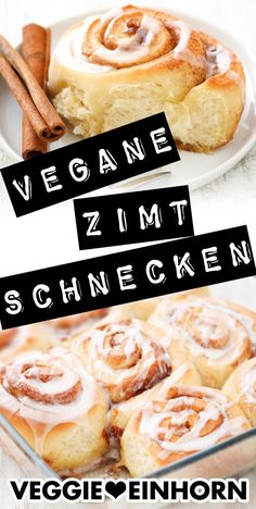 Vegane Zimtschnecken Vegan Cake Recipes, Sweet Pastries, Vegan Cake, Vegan Sweets, Yummy Sweets, Healthy Dessert Recipes, Vegan Baking