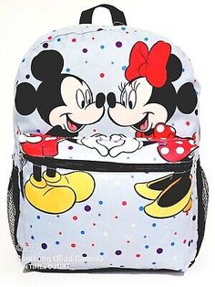 Premium Quality Disney Mickey Minnie Mouse Print Large 16 School Backpack Travel Bag Book Tote , Women's Bags Handbags Minnie Mouse Backpack For Travel And Back To School, Disney Minnie Mouse Backpack For Travel, Minnie Mouse Travel Backpack, Disney Minnie Mouse Backpack, Minnie Mouse Backpack For Back To School, Disney Mickey Mouse Backpack, Disney Mickey Mouse Standard Backpack, Multicolor Mickey Mouse Backpack, Disney Minnie Mouse Standard Backpack