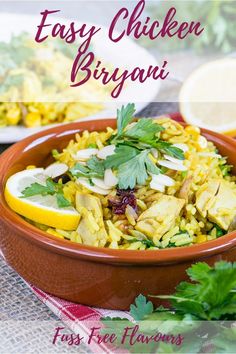 this easy chicken biriyani is the perfect way to use leftover rice