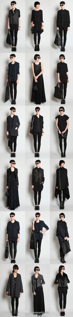 i love black: Minimalisticky Chic, Black Clothes, Black Clothing, Looks Black, Wedding Idea, All Black Outfit, Looks Chic, Trendy Style, Dark Fashion