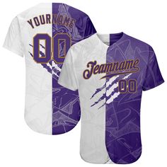 a baseball jersey with the number 00 on it and an image of a team name