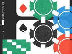 an image of a card game with different colors and shapes on it's cover