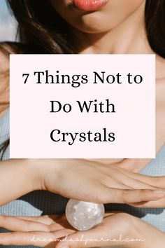 Things Not to Do With Crystals Crystals For Days Of The Week, What To Do With Gemstones, How To Display Your Crystals, Crystals For The Office, Working With Crystals, Crystals Not To Put Together, All About Crystals, How To Decorate With Crystals, Crystal Magic Aesthetic