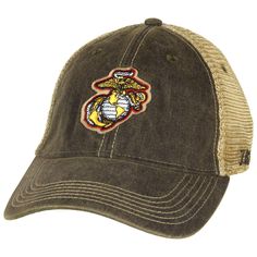 PRICES MAY VARY. Embroidered Front Design on a Twill Patch Snap Closure Fantastic vintage look and feel Super soft rear mesh Embroidered side and back A must-have for every Devil Dog! This hat has a vintage look and super soft back mesh, giving it a worn appearance. One size will fit most. It also has an adjustable snap back closure tab with a super soft mesh backing and a pre-curved bill. Eagle Globe Anchor, Trucker Hat Black, Vintage Trucker Hat, Anchor Logo, Baseball Snapback, Vintage Trucker Hats, Logo Baseball, Embroidered Baseball, Embroidered Baseball Caps