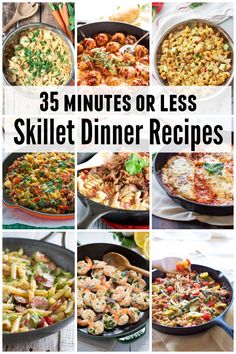 25 minutes or less skillet dinner recipes