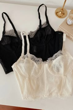 Self Love Lace Bralette - Off white – Wild Rina Sheer Corset, Pajama Fashion, Corset Fashion, Looks Party, Black Lace Bralette, Corset Style, Bra And Panty Sets, Lace Bralette, Sheer Lace