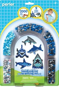 perler shark bead kit with instructions