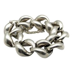 Chunky Bracelet, Chunky Bracelets, Knot Bracelet, Twist Knot, Jewelry Inspo, Sterling Silver Bracelet, Vintage Bracelets, Bracelet Stack, Statement Jewelry