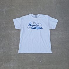 Our "Head in the Clouds" tee is a Cloudy Club original graphic! It comes in sizes S-XL and is printed in blue. Cloud Clothes, Camp Merch, Cloud Tshirt, Cloud Shirt, Youth Camp, Head In The Clouds, Clouds Design, In The Clouds, The Clouds