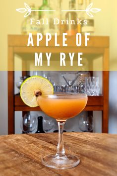 the fall drinks apple of my rye are ready to be served at your next party