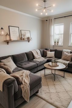 the living room is clean and ready for us to use in its new owner's home