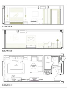 the floor plan for an apartment with two separate rooms