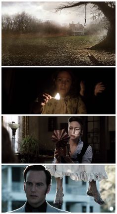 four different scenes from the same movie