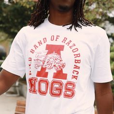 A wild band of Razorback Hogs are coming through and you need to join in on the fun! Arkansas Razorbacks Shirts For Women, Pink Arkansas Razorback, Arkansas Razorbacks Shirts, Old Main University Of Arkansas, Arkansas Shirt, Arkansas Razorbacks Football, Woo Pig Sooie, University Of Arkansas, Arkansas Razorbacks