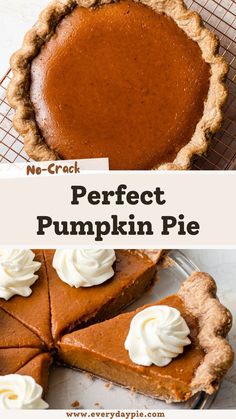 A baked pumpkin pie. Tart Shells Recipe, Cinnamon Roll Crust, Pumpkin Pie Crust, Baking Pies, Perfect Pumpkin Pie, Fall Recipes Pumpkin, Cinnamon Pumpkin, Pie Filling Recipes, Holiday Meals