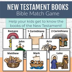 the new testament books bible match game