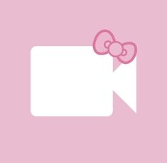 a pink hello kitty wallpaper with an arrow pointing to the left and a bow on top