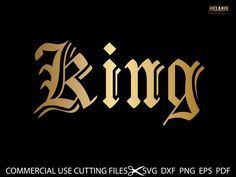 the word blingg in gold on a black background with an ornate font pattern