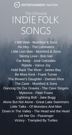 Indie folk songs Spotify playlist from Entertainment Nation! #entertainmentnation #playlist #spotify #spotifyplaylist #indiesongs #folksongs #indiefolk #indieplaylist #folkplaylist  Indie folk songs Spotify playlist from Entertainment Nation! #entertainmentnation #playlist #spotify #spotifyplaylist Songs Spotify, Playlist Spotify, Playlist Ideas, Karaoke Party