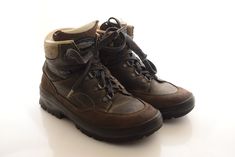 You are looking a great hiking boots. Original solid rubber outsoles. Brand of Meindl. Age about 90s. In good condition! On the boots there are some signs of wear and dust stains from normal wear. Color is faded. Size: UK 3.5, US 6, EUR 36. Please check the measurements!  Insole: 23 cm Outsole: 26 cm Width of outsole: 9,3 cm Material: Shell: Leather Lining: Leather Sole: Solid rubber The shoe trees are not for sale! Please look at the pictures carefully! I can post only once a week on Saturday  morning from Slovakia,  because the Hungarian postage cost is too expensive. Combined shipping is possible. Please ask for shipping costs.  I'm packing the items safe. Rugged Waterproof Boots With Round Toe For Climbing, Hiking Boots With Reinforced Toe For Climbing, Reinforced Toe Hiking Boots For Climbing, Climbing Boots With Vibram Sole And Round Toe, Rugged Leather Climbing Boots, Rugged Round Toe Climbing Boots, Casual Hiking Boots With Round Toe For Climbing, Casual Hiking Boots For Climbing, Round Toe Hiking Boots With Vibram Sole For Climbing