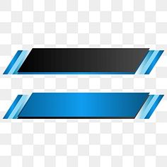 two blue and black ribbons on a white background, with one ribbon in the middle