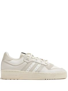 white/beige leather panelled design signature 3-Stripes logo round toe logo patch at the tongue branded heel counter front lace-up fastening branded leather insole flat rubber sole Adidas White Platform Sneakers With Boost Midsole, White Adidas High-top Platform Sneakers, Cream Low-top Platform Sneakers For Streetwear, Sporty Cream Leather Skate Shoes, White Adidas Platform Sneakers Lace-up, White Adidas Lace-up Platform Sneakers, White Adidas Platform Sneakers For Streetwear, Cream Low-top Sporty Platform Sneakers, Sporty Low-top Cream Platform Sneakers