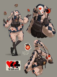 some character designs from the video game overwatch