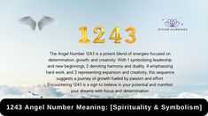 the angel number has been added to an image for this advertiser's message