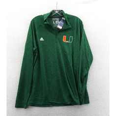 New Adidas Miami Hurricanes 1/4 Zip Shirt Size: Large Measurements Are Displayed In The Photos, View Them Prior To Purchase To Ensure Your Desired Fit New With Tags In Excellent Condition With No Stains, Holes, Or Odors Enjoy Lightning Fast Shipping Message Response Times I Ship Items Every Day, You Can Expect Your Order To Be Sent Out Within 1 Business Day And Tracking Provided Browse Our Store To See Other Ncaa College Shirts, Hats, Sweatshirts, And More! Adidas Green Short Sleeve Tops, Adidas Casual Tops For Fall, Casual Green Adidas Tops, Short Sleeve Sports Tops For Fall, Adidas Long Sleeve Green Top, Adidas Green Long Sleeve Top, Adidas Long Sleeve Cotton Top, Adidas Cotton Long Sleeve Top, Adidas Long Sleeve Sports Top