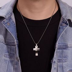 The satin finish of our stainless steel cross pendant gives a subtle look that goes with anything.Pendant Size: 22x32mmFeatures: Religious Jewelry, Quick ShipJewelry Closure: Lobster ClaspShape: CrossMetal Color: WhiteChain Length: 22 InchChain Construction: BeadMetal: Stainless SteelNecklace Type: Pendant NecklacesCountry of Origin: Imported Stainless Steel Cross Pendant, Steel Cross, Religious Jewelry, Cross Pendant, Satin Finish, Pendant Necklaces, Color White, Necklaces, Pendant Necklace